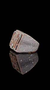 Mens 925 Silver Moissanite 97 <b>Finger</b> <b>Ring</b> Iced Brilliant Cut Gold Plated Hip Hop Statement Luxury Custom Number Jewelry Gift - Product Image 3