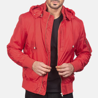 Nouvelle Veste Bomber Unisexe Premium Magenta en Gros, Manteau de Vol Rembourré Chaud d'Automne, Style Décontracté Matelassé en Satin avec Capuche de Pilote