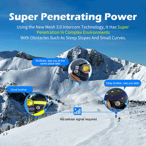 <span class=keywords><strong>EJEAS</strong></span> S2 Casco de Esquí con Intercomunicador Bluetooth Full-Duplex Deportes de Invierno Walkie-Talkie Accesorios de Motocicleta - Product Image 6