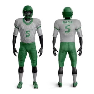 Vente en gros 2026 – Nouveaux ensembles de maillots de football américain personnalisés pour équipes, 100 % polyester respirant, taille personnalisée, impression numérique, grandes tailles - Product Image 1