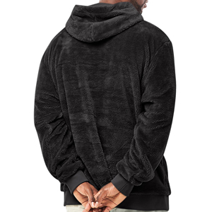 Premium <b>Sherpa</b> <b>Fleece</b> Hoodie <b>Men</b> Women Cozy Warm Winter Soft Plush Pullover Hooded Sweatshirt Custom Casual Streetwear Print - Product Image 2