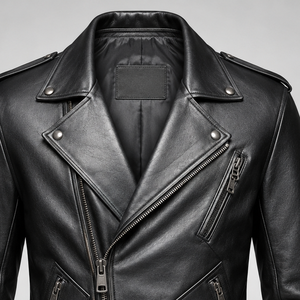 <b>Men's</b> Premium Genuine <b>Leather</b> Racer <b>Jacket</b> Vintage Moto Style Slim Fit Full Grain <b>Leather</b> Outerwear Luxury Fashion Wear - Product Image 3