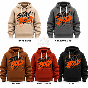 Sweat à capuche en coton gaufré coupe classique, épais, avec imprimé graphique, poche et bordure contrastante, style streetwear, vente en gros, marque privée - Product Image 5