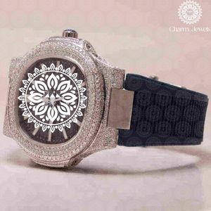 Montre mécanique de luxe Charm_Jewells en acier inoxydable avec boucle incrustée de diamants, bracelet en acier inoxydable, unisexe, analogique, 20 mm, 40 mm - Product Image 2