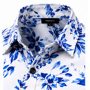 Chemise boutonnée de créateur pour homme de qualité supérieure avec imprimé graphique élégant et confortable pour un usage quotidien - Product Image 3