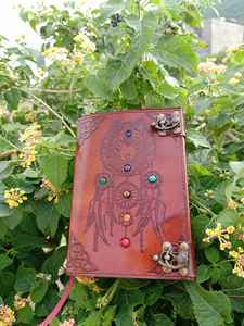 Carnet de notes/journal en cuir véritable marron vintage, fait main, doux, 100% cuir véritable, personnalisé, en cuir Crazy Horse - Product Image 2