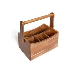 Customized Wooden Caddy <b>Storage</b> Box with Premium Craftsmanship <b>for</b> Organized Countertop Display - Product Image 2