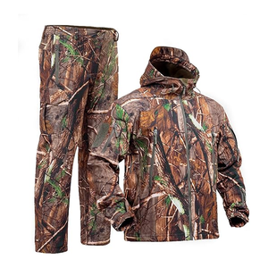Conjunto de Traje de Caza de Camuflaje para Hombre, Chaqueta y Pantalones de Manga Larga para Otoño, Ropa Impermeable para Exteriores - Product Image 2