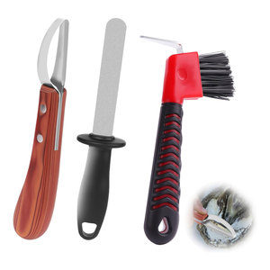 Hoof Knife with Built-in <b>Sharpener</b> High Carbon Steel <b>Blade</b> Professional Hoof Trimming Tool Durable <b>Sharpener</b> Hoof Knife - Product Image 1