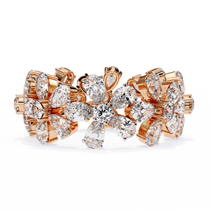 Anillo de Compromiso con Diamantes Cultivados en Laboratorio, Corte Mixto, Oro de 10k, 14k, 18k, Certificado IGI, Diamantes VS DEF, para Aniversario o Boda - Product Image 3