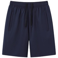 Shorts de sport personnalisés pour hommes en toile 100 % polyester, anti-plis, séchage rapide, respirants, en jersey tricoté, taille mi-haute, décontractés, avec décoration en dentelle