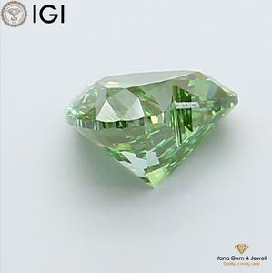 Diamante Cultivado en Laboratorio CVD de Color Verde Intenso, Claridad VS1, con Certificado IGI, Corte Corazón de 1.50 Quilates para Joyería de Diseño - Product Image 5
