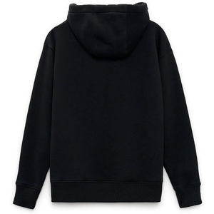 Sudadera con Capucha Negra para Hombre, Estilo Oversize, Casual, Manga Larga, con Bolsillo Canguro, de Felpa, Estilo Urbano - Product Image 3
