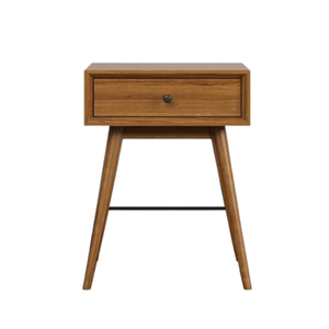 Tables de chevet en bois massif faites à la main en usine directe stockage Design moderne meubles de chambre à coucher couleur en bois naturel appartement hôtel utilisation - Product Image 2