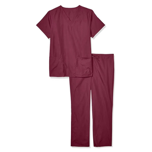Unisex Stand-Collar Sleeveless Operating Room Dress Nurse <b>Doctor</b> Scrub Top <b>Set</b> Beauty Spa Hospital Use Separate Work Gown - Product Image 2