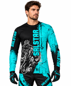 Ensemble maillot et pantalon de motocross personnalisés par sublimation, équipement de course moto, vêtements de motocross tout-terrain, vêtements de sport OEM/ODM - Product Image 3