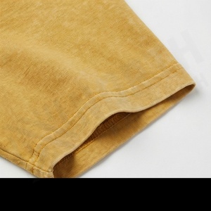 Camisetas Cortas Vintage con Lavado Ácido para Mujer, Novedad, a la Moda, para Deportes, Yoga, Entrenamiento, Camisetas Oversize con Diseño de Agujeros Bordados para Gimnasio - Product Image 6