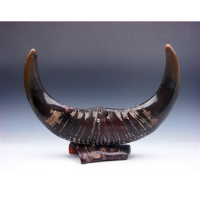 Buffalo Decorative Horn Pair With Horn Stand Houseware Newly Crafts Buffalo Horn <b>Decoration</b> Pieces - Product Image 1