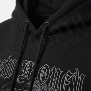 Sweat-shirt pour homme en coton lourd de qualité supérieure, 400 GSM, en molleton, streetwear, logo brodé en relief, surdimensionné, couleur personnalisée - Product Image 4