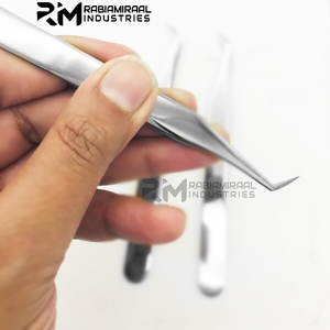 Pince à épiler en acier inoxydable RMI pour extensions de cils, pointe fine, outils de beauté pour cils et maquillage - Product Image 6