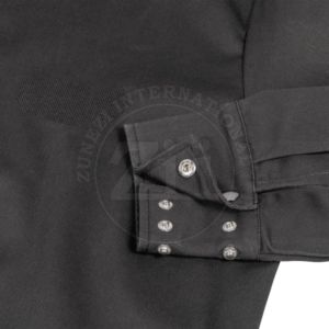 Chaqueta de Trabajo Negra Anti-Calor, Corte Regular, para Uso en Fábrica y Taller, 9oz NFPA2112, Retardante de Llama, Soldada, CAT2, Resistente al Fuego, Nivel FR - Product Image 5