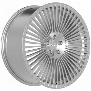 Flow Formed <b>Cast</b> Alloy Wheels Concave Multi Spoke Machined Silver 19 20 21 22" Inch Rims Center Cap - Product Image 6