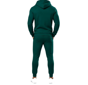 Ensemble de survêtement décontracté pour homme, deux pièces, personnalisé, grande taille, sweat à capuche en polaire et pantalon de jogging, haute qualité, style smart casual, hiver - Product Image 3