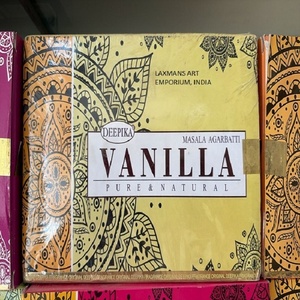 Bâtons d'encens aromatiques premium à la vanille Deepika, roulés à la main, 15 grammes, paquet, exportateur en gros d'Inde - Product Image 2