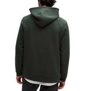Wholesale High Quality OEM Custom Classic Fit Pullover Hoodie Blank Raglan Sleeves Heavyweight <b>Sweatshirt</b> Plain Hoodie For Men - Product Image 4