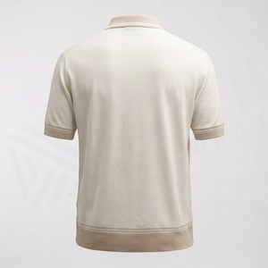 เสื้อโปโลผู้ชายแบบสวมหัวมีซิป คอวี ระบายอากาศ แห้งเร็ว เหมาะสำหรับกีฬากลางแจ้ง ลำลอง ออกแบบตามสั่ง (OEM) - Product Image 2