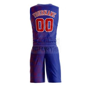Uniforme de Baloncesto Estampado Duradero 100% Poliéster, Hecho a Medida, Nuevo Diseño de Alta Calidad - Product Image 3