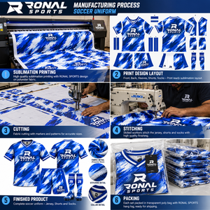 Ensemble de maillots de football respirants pour fabricants OEM, maillot de football en gros, uniforme de football 100 % polyester, meilleure vente 2026 - Product Image 5