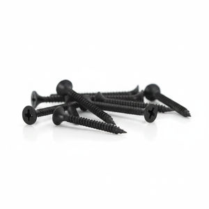Tornillos Negros de Cabeza Plana, Rosca Gruesa, de Acero, para Fijación de Paneles de Yeso - Product Image 2