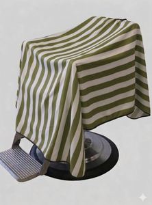 Bata de Barbero Impermeable de Poliéster Verde Oliva con Detección de Agujas y Fusión sin Costuras Unisex - Product Image 2