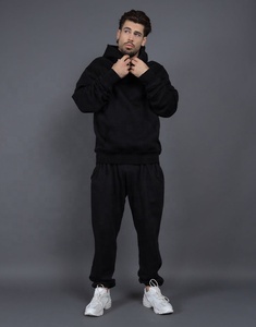 Econex Sports Hiver Écusson de broderie personnalisé Ensemble de survêtements de rue réversibles et écologiques pour hommes Pierre délavée au soleil délavée à l'acide - Product Image 5