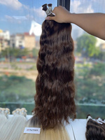 Prix d'usine Cheveux vierges vietnamiens 100% naturels ondulés en vrac de haute qualité, provenant d'un seul donneur, pour extensions capillaires