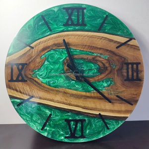 นาฬิกาแขวนผนังอีพอกซี่ขนาดใหญ่นาฬิกาตั้งโต๊ะแบบอาร์ตเดคโคโมเดิร์นไม่เหมือนใครสำหรับตกแต่งบ้านของขวัญครบรอบที่สมบูรณ์แบบ - Product Image 5