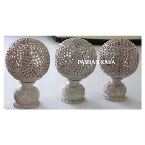 Porte-bougie en pierre de savon sculptée à la main de qualité supérieure, forme ovale, magnifique, pour la décoration de la maison et des hôtels - Product Image 2