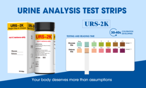 Bandelettes de test de <span class=keywords><strong>glycémie</strong></span> et de cétone urinaire Vansful OEM pour usage domestique, 100 bandelettes - Product Image 4