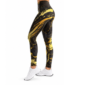 Legging de yoga et fitness sans couture pour femme, sublimé, taille haute, effet ventre plat, pantalon de compression - Product Image 3
