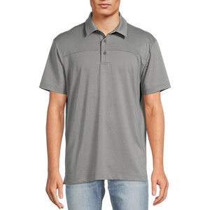 Polo de golf personnalisé – T-shirt polo uni blanc et noir en coton et polyester Dry Fit pour homme avec logo brodé ou imprimé - Product Image 5