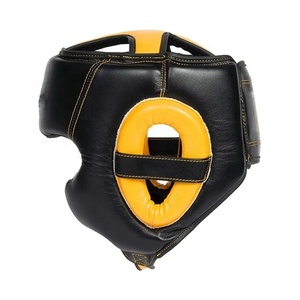 Protector de cabeza de boxeo de color amarillo negro, casco de boxeo juvenil para hombres, equipo de protección de Taekwondo, protectores de cabeza de Taekwondo - Product Image 6