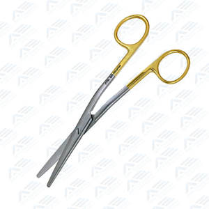 TC Cottle Dorsal Tijeras Instrumentos médicos 16cm Medio oro Carburo de tungsteno Insertado Acero inoxidable Metzenbaum Tijeras - Product Image 3