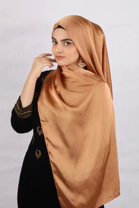 Custom Satin Plain Hijab Scarf Solid Color Breathable Soft <b>Silk</b> Feel <b>Head</b> <b>Wrap</b> Shawl OEM ODM Textile Manufacturer - Product Image 2