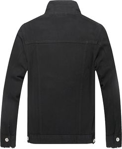 Wholesale High Quality Custom Logo Front 100% Cotton Men's Winter <b>Jeans</b> Jacket Breathable Eco-Friendly Quick Dry 280g Outdoor - Product Image 2
