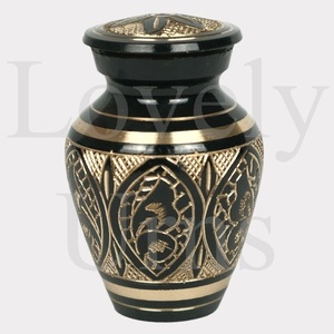 Butterfly Brass <b>Keepsake</b> Urn for Human <b>Ashes</b> Small Memorial Urn Funeral <b>Ash</b> Container Decorative Mini Urn - Product Image 2