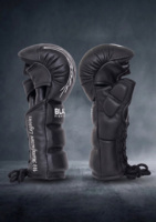 Gants de MMA à lacets en cuir microfibre pour arts martiaux, entraînement de kickboxing, frappe, grappling, boxe, 7oz, sparring