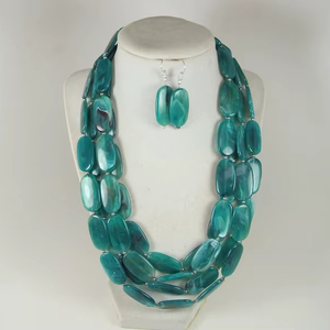 Resin Necklace Designed With Minimal Yet Attractive Artistic Look Lightweight Jewelry Suitable For Daily Wear Office Styling - Product Image 1