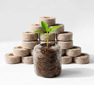 Disco de Fibra de Coco Natural Expandida, Bloque de Turba de Alta Retención de Agua para Cultivo de Plantas y Germinación de Semillas - Product Image 3