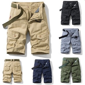 Shorts de randonnée pour hommes, séchage rapide, respirants, imperméables, polyester/coton, taille mi-haute, cordon de serrage, élastique, longueur 3/4, service OEM - Product Image 4